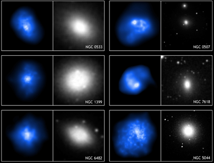 Forr�s: NASA/CXC/U.Ohio/T.Statler, S.Diehl; DSS