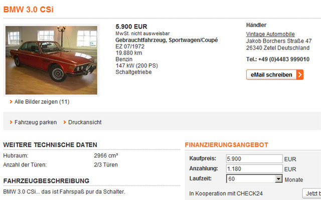 Forrás: mobile.de Forrás: mobile.de
